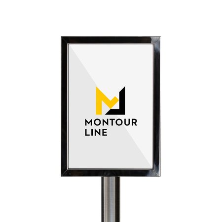 MONTOUR LINE Sign 11 x 14 in. V Satin S.S., WET FLOOR PLEASE BE CAREFUL FS200-1114-V-SS-WETFLRDBL